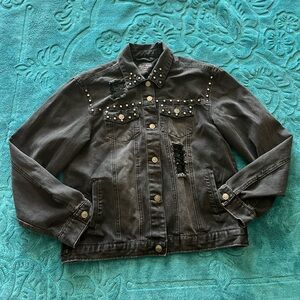 Love Tree Black Denim Jacket